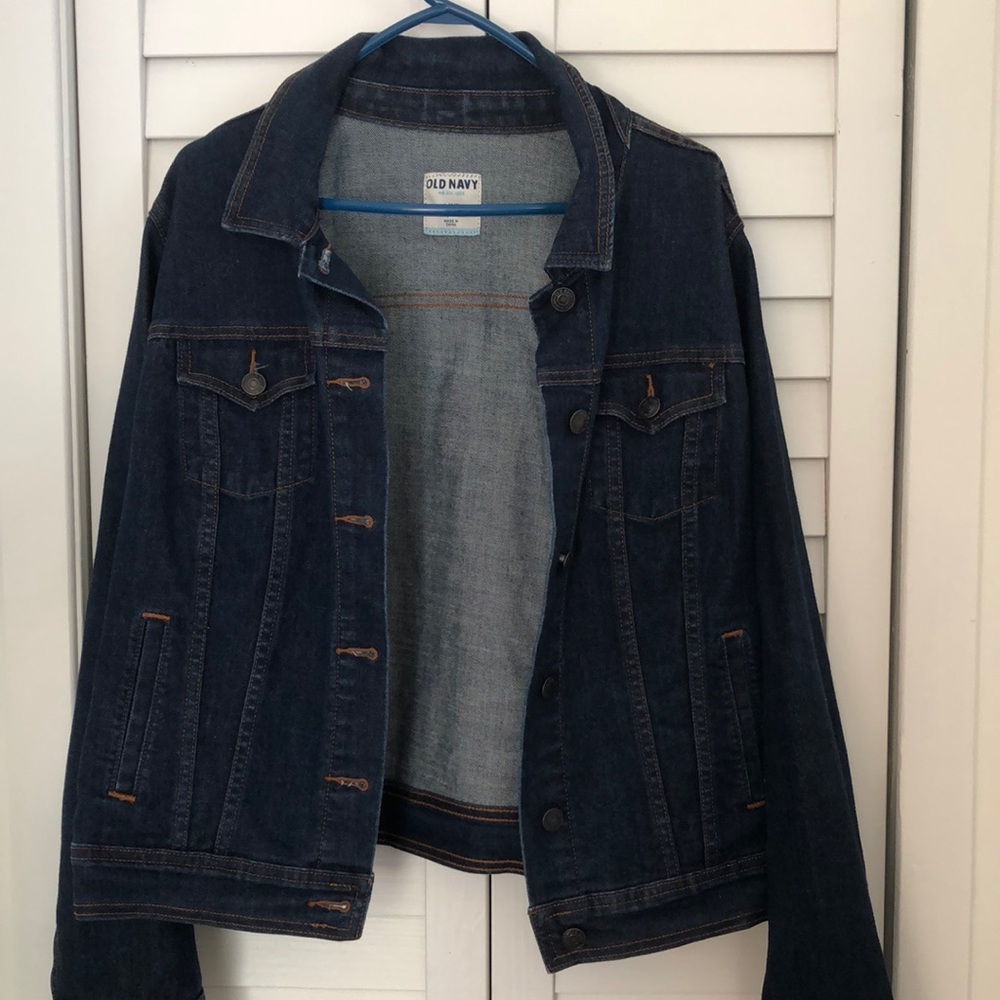 Old Navy dark denim jacket Size L
